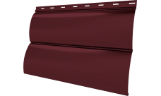 Блок-хаус новый Grand Line 0,45 PE двухсторонний с пленкой RAL 3005 красное вино