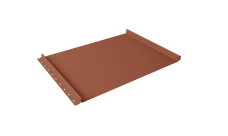 Кликфальц Grand Line 0,5 Satin Matt TX с пленкой на замках RAL 8004 терракота