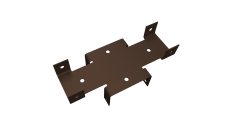 Кронштейн Х 60х60 Colority Black RAL 8017 GL