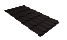 Металлочерепица "Квинта плюс" ("Kvinta plus") 0,5 Drap RAL 9005 черный