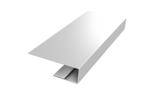 J-Профиль 12мм 0,45 PE с пленкой RAL 9003 сигнальный белый (2м)