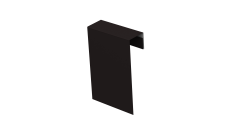 Соединительный профиль фибросайдинга Grand Line 0,5 Satin с пленкой RAL 9005 черный (3м)