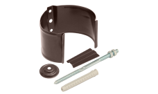 Кронштейн трубы на кирпич Grand Line PU матовый 90 мм RAL 8017 шоколад