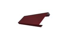 Ламель лицевая 100 забора жалюзи Texas 0,5 PE RAL 3005 красное вино