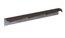 Планка фронтонная резная правая Gerard сталь цвет 241 (1,2м)