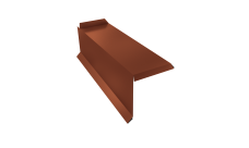 Планка торцевая сегментная 30мм Левая 0,45 Drap TX RAL 8004 терракота
