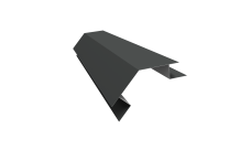 Планка угла внешнего сложного 135 градусов Блок-Хаус новый Grand Line 0,45 Drap RAL 7016 антрацитово-серый (2м)