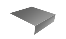 Планка лобовая/околооконная простая 190х50 Grand Line 0,45 Drap TX RAL 7047 телегрей 4 (2м)