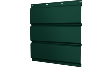 Софит металлический Классик v01 Grand Line без перфорации 0,45 Drap с пленкой RAL 6005 зеленый мох