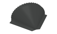 Заглушка конусная Grand Line 0,5 Satin Matt RAL 7016 антрацитово-серый