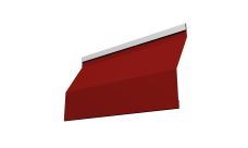 Ламель забора жалюзи Milan Slim Grand Line 0,5 Satin RAL 3011 коричнево-красный