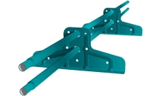 Снегозадержатель Стандарт Т4 d 25 RAL 5021 (1м)