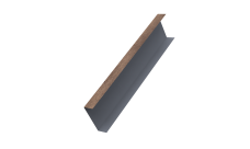 Декоративная накладка на столб универсальная 80х80 для забора жалюзи 0,45 Print Premium Almond Wood Fresh (3м)