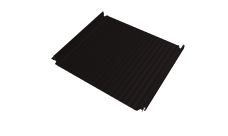 Кликфальц Double Pro Gofr Grand Line 0,5 Drap TX с пленкой на замках RAL 9005 черный