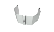 Крепление трубы для гофры на кирпич Vortex Lite PE RAL 9006 бело-алюминиевый