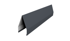 Ламель забора жалюзи Tokyo new Grand Line 0,5 PurLite Matt с пленкой RAL 7024 мокрый асфальт