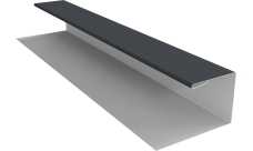 Планка П-образная Блок-Хаус новый Grand Line 0,5 Сатин матовый RAL 7024 мокрый асфальт (2м)