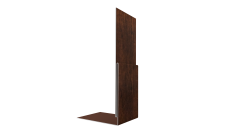 Планка приемная оконная Grand Line 0,45 Принт Премиум Бразильская вишня темная Фреш TwinColor (2м)