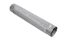 Труба круглая соединительная GL ZN 100 мм 1 м Zn цинк