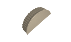 Заглушка торцевая Grand Line 0,45 PE RAL 1015 светлая слоновая кость