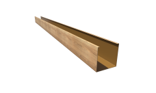 Кубообразная рейка GL Ш50/В50 Honey Wood Al 0,4 L=3м