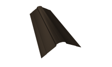 Планка конька фигурного 100x100 0,45 Drap ST RR 32 темно-коричневый (2м)