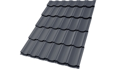 Профиль волновой "Квинта Юг" 0,45 Drap TX RAL 7024 мокрый асфальт