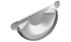 Заглушка торцевая универсальная Grand Line PU 125 мм RAL 9003 сигнальный белый