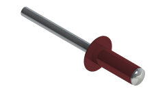 Заклёпка вытяжная Daxmer 3,2х8 RAL 3011 (10х1000шт) ал/ст
