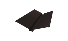 Планка ендовы верхней 115х30х115 Grand Line 0,5 Velur RR 32 темно-коричневый (2м)