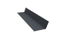 Планка примыкания 90х140 0,5 Satin с пленкой RAL 7024 мокрый асфальт (2м)