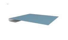 Планка завершающая 0,45 Drap TX RAL 5024 пастельно-синий (2м)