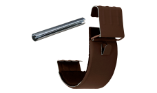 Соединитель желоба Grand Line ПУ матовый 125мм RAL 8017 шоколад