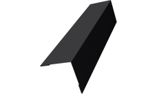 Угол внешний 50х50 Grand Line 0,5 Velur X RAL 9005 черный (2м)