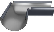 Угол желоба универсальный Optima 90гр 185мм RAL 7024