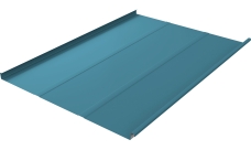 Фальц двойной стоячий Line Grand Line 0,45 Drap TX с пленкой на замках RAL 5024 пастельно-синий