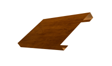 Ламель лицевая 150 забора жалюзи Texas 0,45 Print Premium Golden Wood Intense FTC