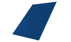 Профнастил С10A Grand Line 0,45 PE с пленкой RAL 5005 сигнальный синий