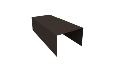 Крышка для забора из сайдинга ЭкоБрус Grand Line 0,5 Atlas X RR 32 темно-коричневый (2,5м)