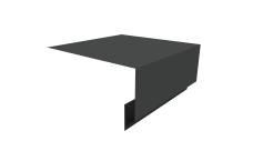 Планка околооконная сложная Блок-Хаус новый 200х75х27 Grand Line 0,5 Velur RAL 7016 антрацитово-серый (3м)