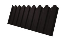 Профнастил С20A фигурный Grand Line 0,45 Drap TX RAL 9005 черный