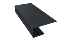 J-Профиль 18мм Grand Line 0,5 Velur X RAL 7024 мокрый асфальт (3м)