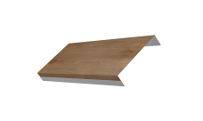 Ламель обратная 125 забора жалюзи Texas 0,45 Print Premium Pine Wood Fresh