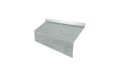 Ламель забора жалюзи Milan/Milan new стартовая/финишная для калиток и ворот Grand Line 0,45 Zn