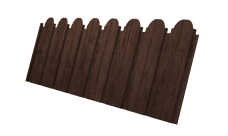 Профнастил С10B фигурный 0,45 Print-Double Premium с пленкой Antique Wood