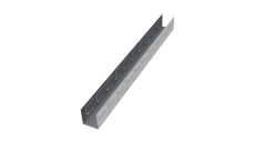 Крепежный вкладыш универсальный для забора жалюзи Texas Grand Line 0,5 Satin RAL 7024 мокрый асфальт (2м)