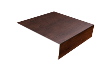 Планка лобовая/околооконная простая 190х50 Grand Line 0,45 Принт Премиум Бразильская вишня Фреш TwinColor (3м)