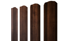 Штакетник М-образный A фигурный Grand Line 0,45 Print Premium Cherry Wood Fresh TwinColor