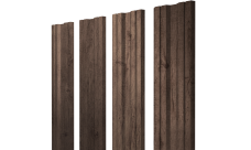 Штакетник Twin с прямым резом 0,45 Print Premium Almond Wood Fresh