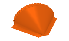 Заглушка малая конусная 0,45 PE RAL 2004 оранжевый